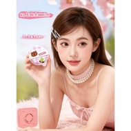 Pink Box Sponge Puff + Ventilation Storage Rafael Beauty sweet Cute Bear Pattern No.LS19410
