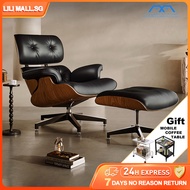 【LILI.SG】Eames Lounge ChairSingle-seater Leather SofaLight Luxury Eames Designer Leisure ChairNordic