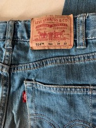 全新瑕疵品少扣子Levis 514牛仔褲