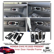Honda Civic FE 2022-Present Inner Door Handle Frame Protector Cover For Civic FE Car Accessories