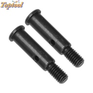 TOPTOOL 2Pcs/Set RC Front Wheel Axle, RC Upgrades Parts High Strength RC Car Wheel Shaft, Black 23mm