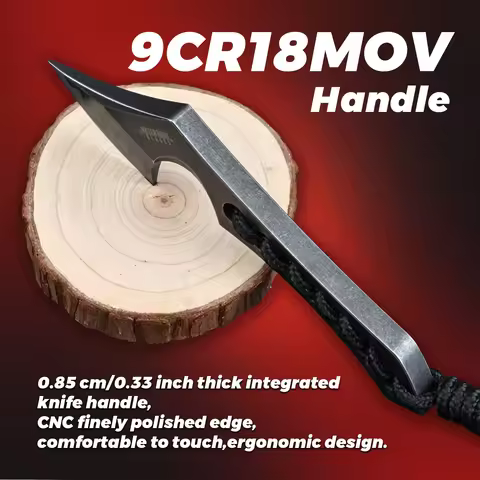 SDOKEDC 9CR18MOV Steel Mini Axe Tool with Protective Sheath, Portable Small Camp Hatchet for Men Out
