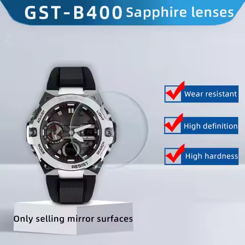 GST B400 Case Glass Sapphire Glass For Casio GST B400 Mirror G-SHOCK b400 Glass Dial Lens Watch Mask
