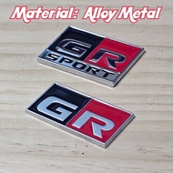 Alloy Metal GR Sport Emblem Logo Sticker Toyota GR sport. are sticker