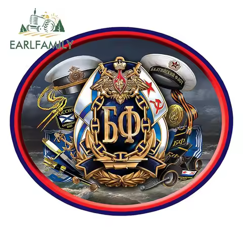 EARLFAMILY 13cm x 11cm Baltic Fleet Car Sticker Window Trunk Lapptop Decoration Vinyl Motorcycle Dec