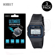 3Pcs Nano Explosion-proof Screen Protector For Casio Men's Classic F91W-1 High Definition Anti-shock