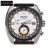 精工 SBXY005 8B63 ASTRON 香檳金錶盤太陽能電波表 [二手]