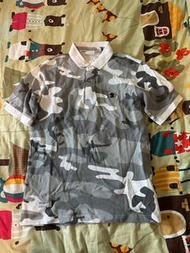 【URSUS. IZZUE.BAPE】 camo polo Size L 白灰迷彩