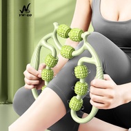 4 Colors Yoga Leg Massage Roller EVA +PP 9 Wheels 360 Body Relaxation G3446