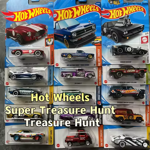 Original Hot Wheels Super Treasure Hunt Treasure Hunt Series '57 Chevy Tesla Roadster 1/64 For Colle