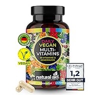 natural aid Multivitamin Capsules [100% Vegan] Pack of 120 A-Z Vitamins Immune System Strengthen Laboratory Tested or Additives Made in Germany Multi Vitamin Complex Vegan Multivitamin Dietary