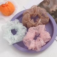 Simple elegant plain colored hair ties for women d5214