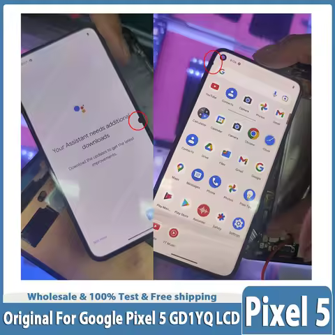 6.0" Defective original LCD For Google Pixel 5 LCD Display Touch Screen Digitizer Assembly Replaceme