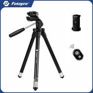 Fotopro Lightweight Phone Tripod 106CM Camera Tripod Stand with Bag Phone Mount Travel Tripod for Ca