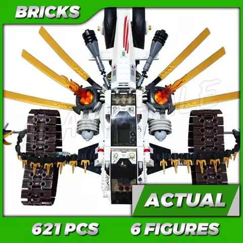 621pcs Shinobi Ultra Sonic Raider Detachable Flying Vehicle Blade Wings Snakes 9788 Building Kits to