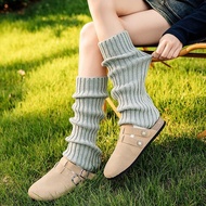 New Style Popular Girl Style Winter Foldable Knitted Stockings-JK School Girl-Popular White Knee-Len