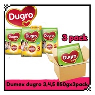 Dumex Dugro Step 3/4 ASLI (850G)X3/DUGRO 3/4 (MADU /COKLAT 850G)X3