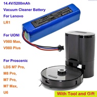 Cameron Sino 5200mAh Vacuum Cleaner Baery for Proscenic M8 Pro,M7 Pro,M7 Max,U6,LDS M7 Pro,M6,M6 Pro,M7 LDS,For Arnagar