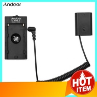 Andoer NP-F970 F750 Battery Plate Holder Adapter with Dual USB Interface + FZ100 Dummy Battery Coupl
