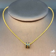 สร้อยคอทองคำแท้ น้ำหนัก 1 สลึง พร้อมจี้หลุยส์ H ทองคำ 96.5% 4ลาย ความยาว 20-22 cm มีใบรับประกันสินค้า ส่งตรงจากร้านทอง