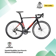 (ready stock) sepeda roadbike java vesuvio shimano r7000 22 speed - 54 blue disc