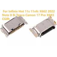 Charging Port Pin Type C For Infinix Hot 11s 11nfc X662 2022 Note 8 8i Tenco Camon 17 Pro X683 CG8h