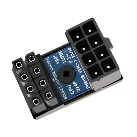 Motherboard CPU 8Pin Power Connector 180° Adapter for Desktop Graphics Card Mainboard 8Pin Power Ste
