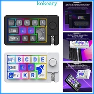 KOK Customizable Mechanical Keyboard  3Mode Color Backlits Mini Keypad 12key