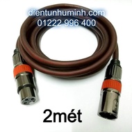 Dây micro cao cấp jack canon 2 đầu cho micro và sound card thu âm 2m