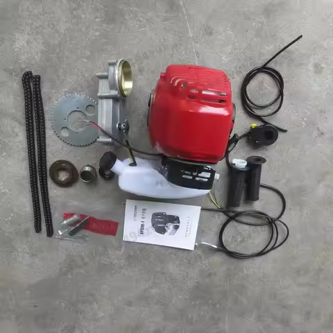 49cc Bike 4 Stroke Gas Engine Motor Kit DIY Motorized Bicycle GAS MOTORIZED Cycle Bike Bicycle set t