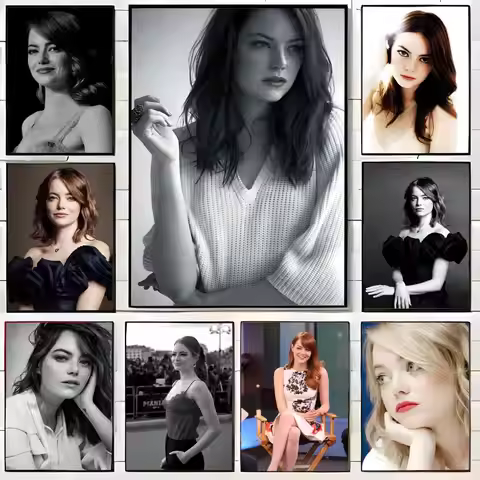 Actress Emma Stone Poster Wall Art Print Decorative Mural Home Decor Gift Unframed