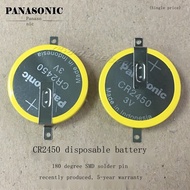 Applicable to Panasonic CR2450 battery with soldered feet 180 degree positive pole folded to negativ