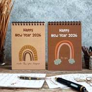 2026 Calendar Aesthetic Desk Calendar A6 Size Desk Calendar 2026 A6 Calendar/