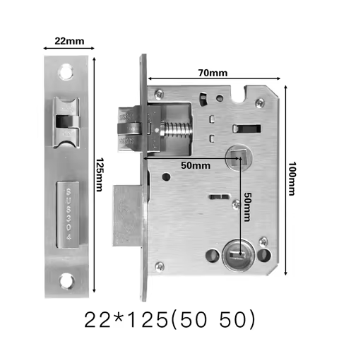Smart fingerprint lock body special mortise smart lock 5050 125mm-240mm 2585-7085mm 5572 6072 300*60