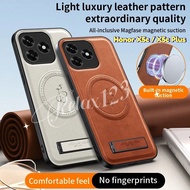 For Honor X5c Plus 4G Magnetic Stand Holder PU Leather Phone Case For Honor X5C X5c Plus HonorX5c HO