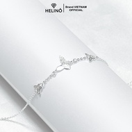 Lắc tay bạc nữ HELINO hồ điệp nhỏ đính đá xinh xắn V26