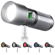 NEEWER BASICS FL10 ไฟฉายถ่ายภาพ RGB สำหรับพกพา พร้อม 4 สี/ฟิลเตอร์ Gobo 20 แบบ