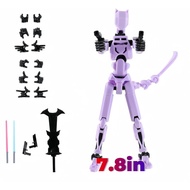 Large 7.8in T13 Action Figure Assembly Completed, 3D Printed T13, Titan 13 Dummy 13 Action Figure Lu