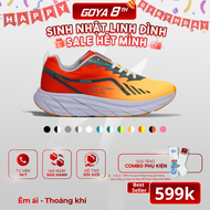 Giày thể thao chạy bộ nam nữ Goya Plus năm 2025 màu đỏ vàng V1
