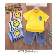 Sz 1-4y 4pcs x 70k Set imported smile