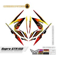 SUPRA STRIPING GTR 150 MOTIF 45 SUPRA VARIATION STRIPING/ GTR VARIATION MOTORCYCLE STICKER/ SUPRA ST