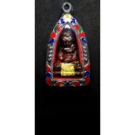 (0052)Phra Lp Tuad Wat Phra Kaew Jade Gold 3D🙏泰国龙婆托罕见珍贵古董玉佛牌🙏Ready Stock Malaysia