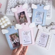 Card holder blossom angel wings pvc material cute idcard cute card holder