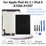Brand New A1566 LCD For Apple iPad Air 2 Display Touch Screen iPad 6 A1567 LCD Display Screen Digiti