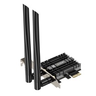 PCIE WiFi 6E Card AX210 Bluetooth 5.2 AX5400M 802.11ax Tri-Band 6G/5.8G/2.4GHz Heat Sink 6dBi Antenn