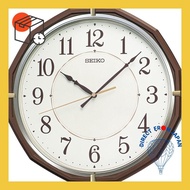 Seiko clock wall clock radio analog brown metallic 305×305×47mm KX274B