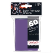 Purple Regular Size Solid Deck Protector Hard Sleeve, 50 sheets, 91 x 66 mm