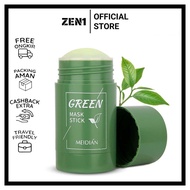 Zen1 - Pink Line Green Mask Stick 100% Original Face Mask Green Tea Nose &amp; Face Cleanser/Meidian Green Stick Mask Original Green Tea Mask