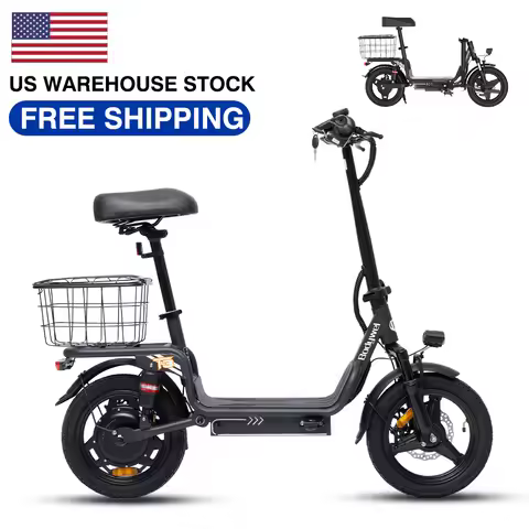 Bodywel T3 14inch Electric Scooter with Seat for Adult,20MPH Speed Foldable E Scooter 500W Motor, 48