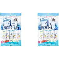 【Directly from Japan】KOSE Escat Arctic Towel - 14°F (4°C), Large Body Sheet (W x H x H): 18.9 x 9.8 